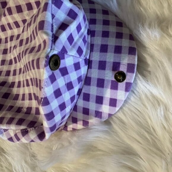 💗HOST PICK💗 Purple & White Checkered Newsboy Hat   6092  NWT Boutique - Picture 5 of 5